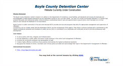 Desktop Screenshot of boylecountydetention.com